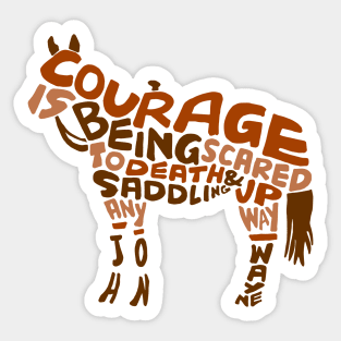 Courage Horse Sticker